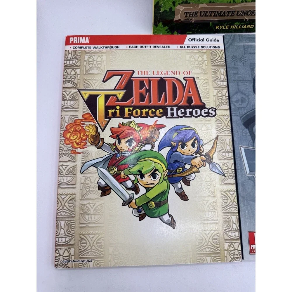 Lot 3 Legend Of Zelda Official Game Guides 30th Unofficial Tri Force Spirit Book